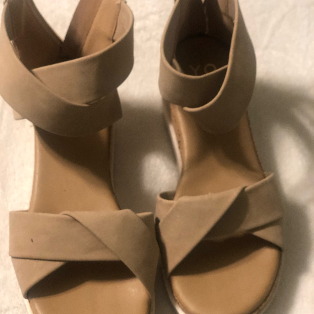 Tan Strappy Sandals